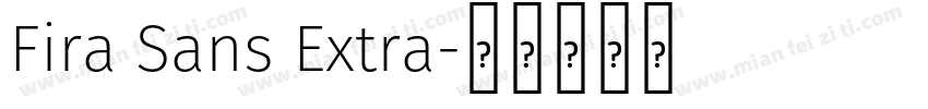 Fira Sans Extra字体转换